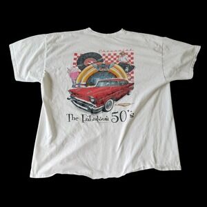 Chevrolet The Fabulous 50s T-Shirt XL White Bel Air Joe Blow Ts